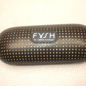 FYSH UK Sunglass Case Hard Clamshell Glasses Black Urban Eyewear Designer